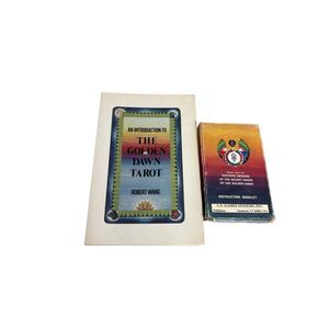 Rare 1970s Introduction to The Golden Dawn Tarot Deck & Book Robert Wang Vintage